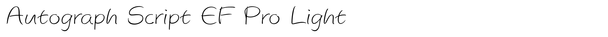 Autograph Script EF Pro Light image